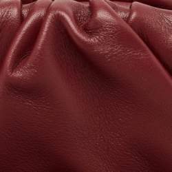 Bottega Veneta Burgundy Leather Extra Mini The Pouch