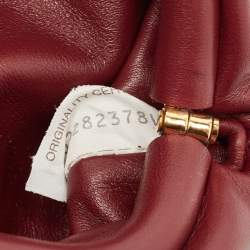 Bottega Veneta Burgundy Leather Extra Mini The Pouch