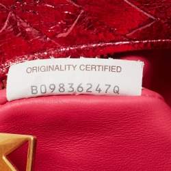 Pre Owned Bottega Veneta Metallic Pink Intrecciato Leather Mini Jodie Hobo