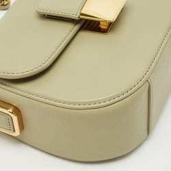 Bottega Veneta Travertine Leather Mini Desiree Crossbody Bag