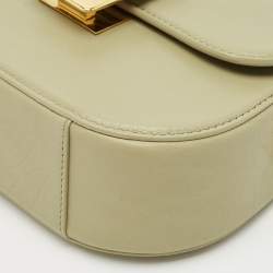 Bottega Veneta Travertine Leather Mini Desiree Crossbody Bag