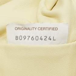 Bottega Veneta Light Yellow Leather Mini The Pouch Bag