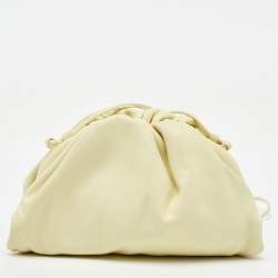 Bottega Veneta Light Yellow Leather Mini The Pouch Bag