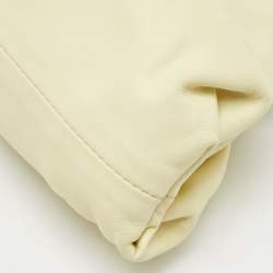 Bottega Veneta Light Yellow Leather Mini The Pouch Bag