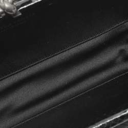 Bottega Veneta Black Intrecciato Satin and Ayers Impero Stretch Knot Clutch