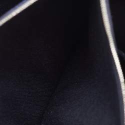 Bottega Veneta Navy Blue/White Canvas Large Arco Tote