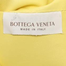 Pre Owned Bottega Veneta Lime Leather Large The Pouch Clutch