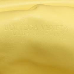 Pre Owned Bottega Veneta Lime Leather Large The Pouch Clutch