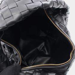 Pre Owned حقيبة بوتيغا فينيتا جودي جلد أسود تين