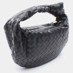 Pre Owned حقيبة بوتيغا فينيتا جودي جلد أسود تين