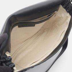 Pre Owned حقيبة كتف بوتيغا فينيتا جلد انتريشاتو سوداء سونغ