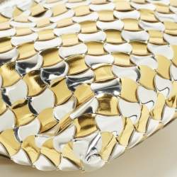 Pre Owned حقيبة كروس بوتيغا فينيتا هوب جلد براءاتة مرايا إنتريتشياتو فضي/ذهبي صغيرة