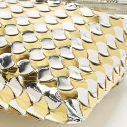 Pre Owned حقيبة كروس بوتيغا فينيتا هوب جلد براءاتة مرايا إنتريتشياتو فضي/ذهبي صغيرة