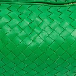 مملوكة مسبقًا Bottega Veneta Jodie Classic Green Intrecciato Leather Hobo