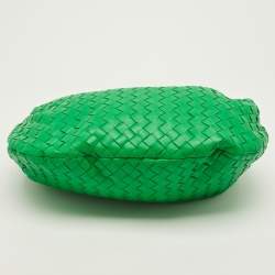مملوكة مسبقًا Bottega Veneta Jodie Classic Green Intrecciato Leather Hobo