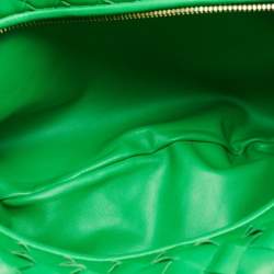 مملوكة مسبقًا Bottega Veneta Jodie Classic Green Intrecciato Leather Hobo