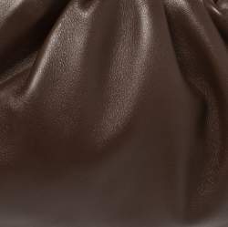 Pre Owned Bottega Veneta Brown Leather Mini Pouch Bag