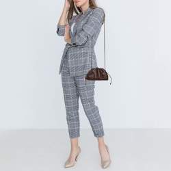 Pre Owned Bottega Veneta Brown Leather Mini Pouch Bag