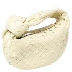 Pre Owned Bottega Veneta Kiwi Intrecciato Leather Mini Jodie Hobo