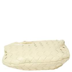 Pre Owned Bottega Veneta Kiwi Intrecciato Leather Mini Jodie Hobo