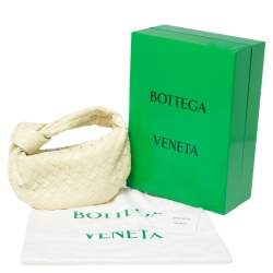 Pre Owned Bottega Veneta Kiwi Intrecciato Leather Mini Jodie Hobo