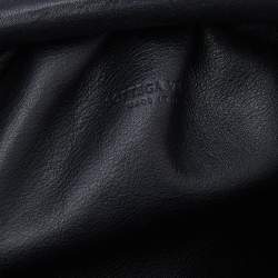 Pre Owned Bottega Veneta Black Leather Mini Pouch Clutch Bag