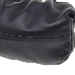 Pre Owned Bottega Veneta Black Leather Mini Pouch Clutch Bag