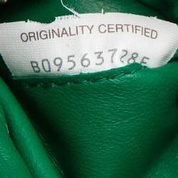 مملوكة مسبقًا Bottega Veneta Green Maxi Intrecciato Leather Padded Cassette Bag