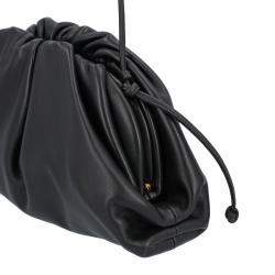 Pre Owned Bottega Veneta Black Calfskin Leather Mini Clutch Bag 