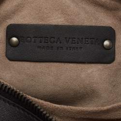 Pre Owned Bottega Veneta Black Intrecciato Leather Belt Bag