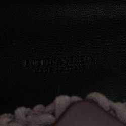 Pre Owned حقيبة كتف بوتيغا فينيتا بوينت نسيج مخرم غليظ إنترشياتو بنية داكنة