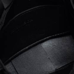 Pre Owned Bottega Veneta Black Intrecciato Leather Candy Cassette Shoulder Bag