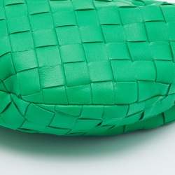 Bottega Veneta Green Intrecciato Leather Mini BV Jodie Bag