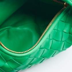 Bottega Veneta Green Intrecciato Leather Mini BV Jodie Bag