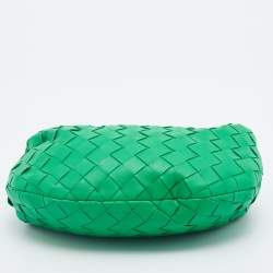 Bottega Veneta Green Intrecciato Leather Mini BV Jodie Bag