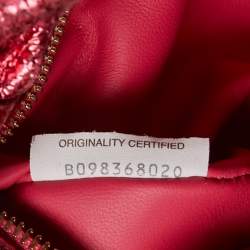 Pre Owned Bottega Veneta Pink Intrecciato Leather Mini Jodie Bag
