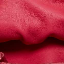 Pre Owned Bottega Veneta Pink Intrecciato Leather Mini Jodie Bag