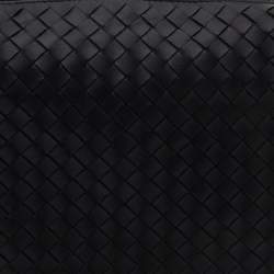 Pre Owned Bottega Veneta Black Intrecciato Leather Small Hobo