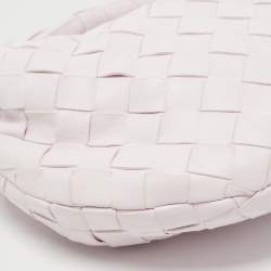 Pre Owned Bottega Veneta Blush Pink Intrecciato Leather Mini Jodie Hobo