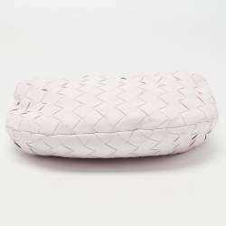 Pre Owned Bottega Veneta Blush Pink Intrecciato Leather Mini Jodie Hobo