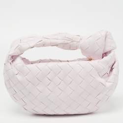 Pre Owned Bottega Veneta Blush Pink Intrecciato Leather Mini Jodie Hobo