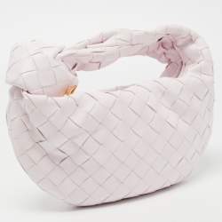 Pre Owned Bottega Veneta Blush Pink Intrecciato Leather Mini Jodie Hobo