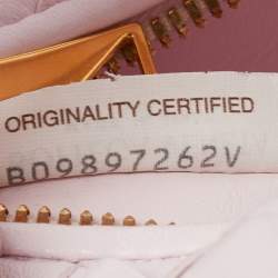 Pre Owned Bottega Veneta Blush Pink Intrecciato Leather Mini Jodie Hobo