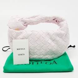 Pre Owned Bottega Veneta Blush Pink Intrecciato Leather Mini Jodie Hobo