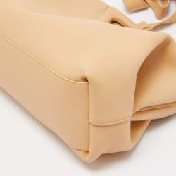 Pre Owned Bottega Veneta Beige Leather The Triangle Shoulder Bag