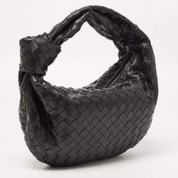 Pre Owned حقيبة هوبو ب�وتيغا فينيتا جودي بي في جلد أسود