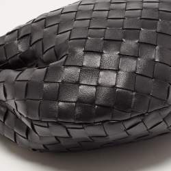 Pre Owned حقيبة هوبو بوتيغا فينيتا جودي بي في جلد أسود