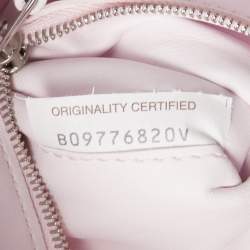 Pre Owned Bottega Veneta Light Pink Intrecciato Leather Cassette Shoulder Bag