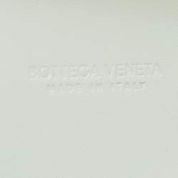 Pre Owned Bottega Veneta Glacier Intrecciato Leather Mini Vanity Case  