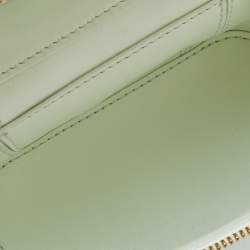 Pre Owned Bottega Veneta Glacier Intrecciato Leather Mini Vanity Case  